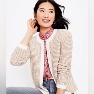 Women's Cream and Tan Sweater